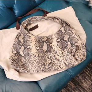 Antonio Melani Leather Snake Print Bag